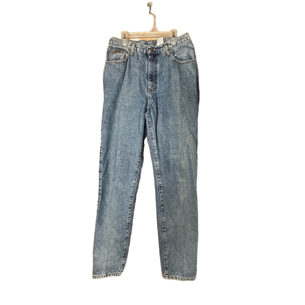 Calvin Klein Jeans Womens Vintage 90s Stone Wash High Waisted Tapered Retro